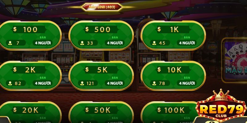 Chọn bàn chơi phù hợp và bắt đầu