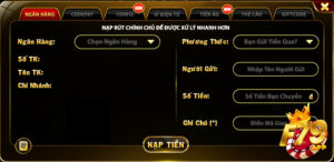 Điều kiện để thực hiện nạp tiền Red79 đơn giản