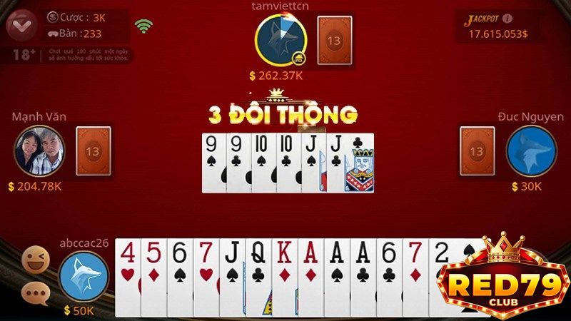 Trò chơi Tiến lên miền Nam tại Red79