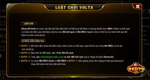 Cách chơi của đặt cược Volta MD5 rất dễ hiểu dù anh em có là người mới chơi